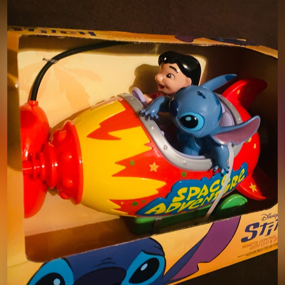 Disney Lilo & Stitch Space Adventure Remote Control Spaceship - Red and Blue
